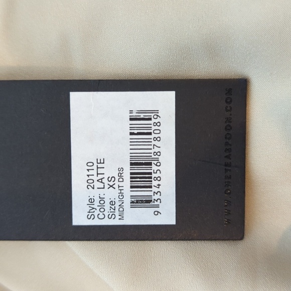 One Teaspoon Midnight Dress Latte evening gown size extra small - Picture 9 of 12